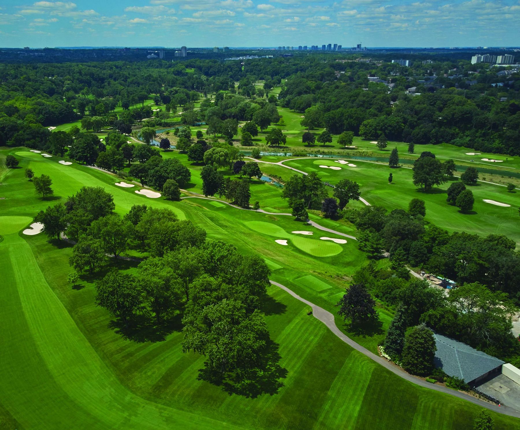 Championship golf course near Abacot Hill in Mississauga